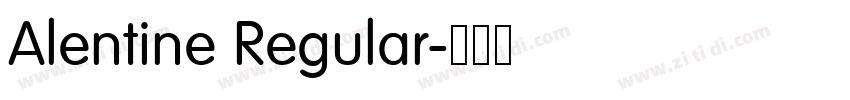 Alentine Regular字体转换